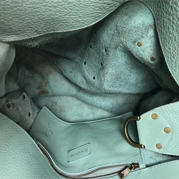 Mulberry Light Blue Leather Satchel - Picture 7 of 9